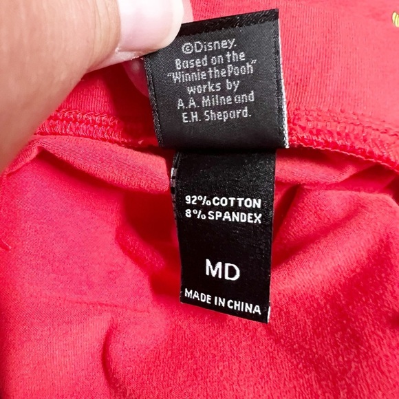 Disney Womens Winnie The Pooh Red Balloon Ride Suspender Skirt Size M - Picture 8 of 10